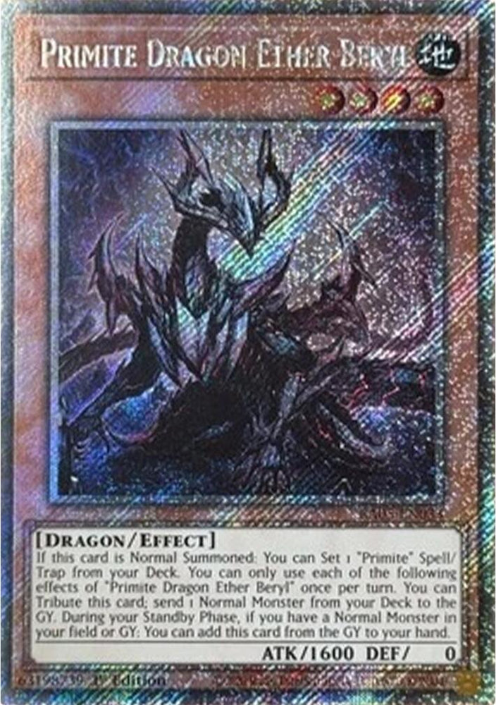 Primite Dragon Ether Beryl (Platinum Secret Rare) [RA05-EN033] Platinum Secret Rare Yu-Gi-Oh!