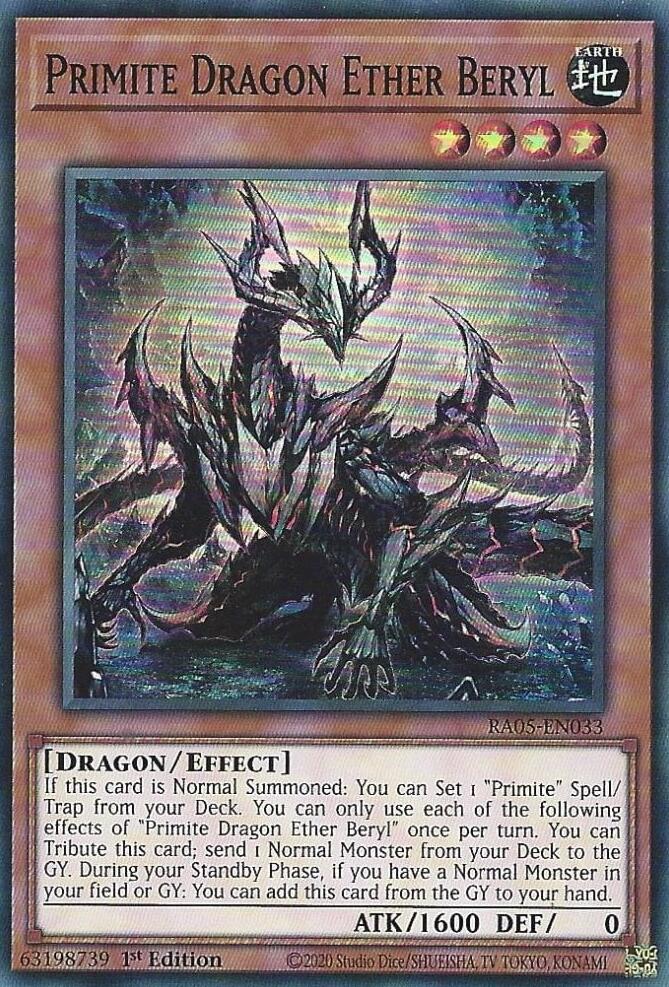 Primite Dragon Ether Beryl [RA05-EN033] Super Rare Yu-Gi-Oh!