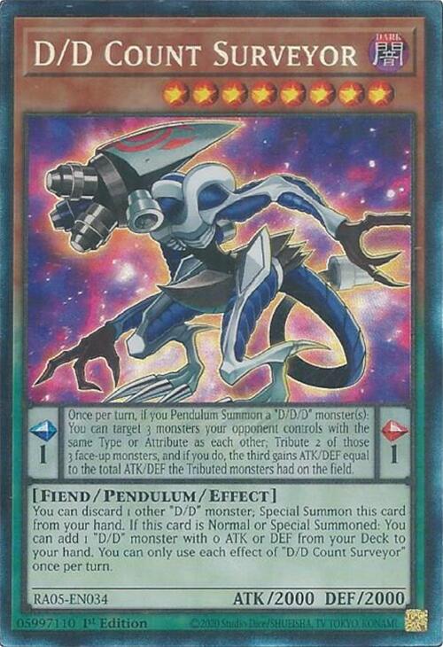 D/D Count Surveyor (Collector's Rare) [RA05-EN034] Collector's Rare Yu-Gi-Oh!