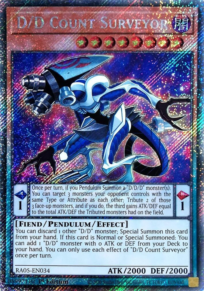 D/D Count Surveyor (Platinum Secret Rare) [RA05-EN034] Platinum Secret Rare Yu-Gi-Oh!