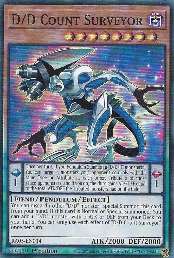 D/D Count Surveyor [RA05-EN034] Super Rare Yu-Gi-Oh!