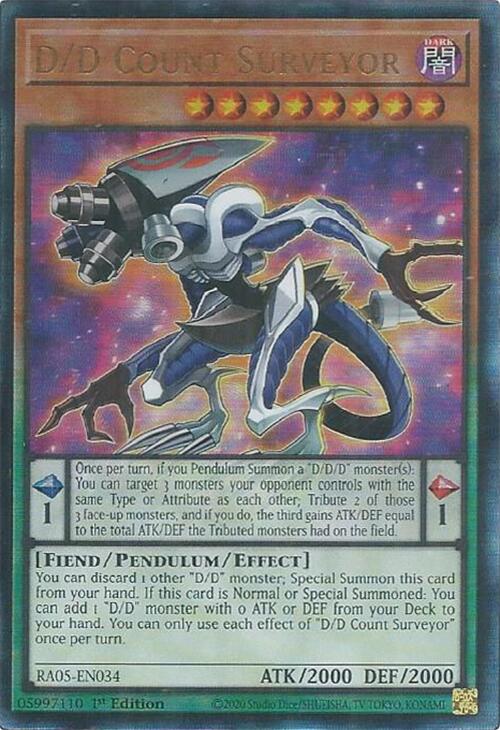 D/D Count Surveyor (Ultimate Rare) [RA05-EN034] Ultimate Rare Yu-Gi-Oh!