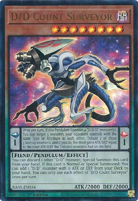 D/D Count Surveyor (Ultra Rare) [RA05-EN034] Ultra Rare Yu-Gi-Oh!