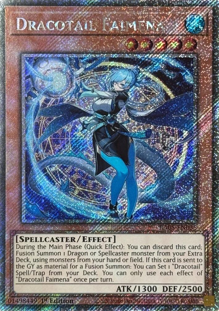 Dracotail Faimena (Platinum Secret Rare) [RA05-EN035] Platinum Secret Rare Yu-Gi-Oh!