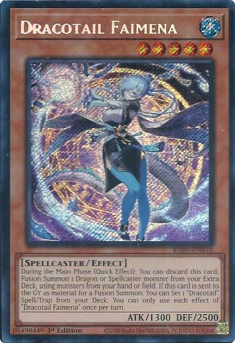 Dracotail Faimena (Secret Rare) [RA05-EN035] Secret Rare Yu-Gi-Oh!