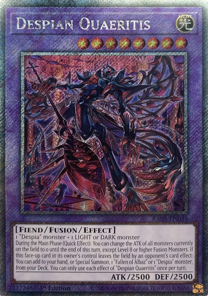 Despian Quaeritis (Platinum Secret Rare) [RA05-EN036] Platinum Secret Rare Yu-Gi-Oh!
