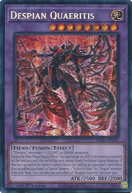 Despian Quaeritis (Secret Rare) [RA05-EN036] Secret Rare Yu-Gi-Oh!