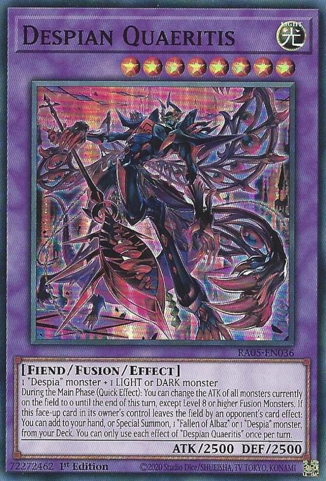 Despian Quaeritis [RA05-EN036] Super Rare Yu-Gi-Oh!
