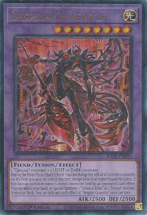 Despian Quaeritis (Ultimate Rare) [RA05-EN036] Ultimate Rare Yu-Gi-Oh!