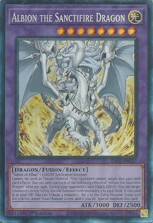 Albion the Sanctifire Dragon (Collector's Rare) [RA05-EN037] Collector's Rare Yu-Gi-Oh!
