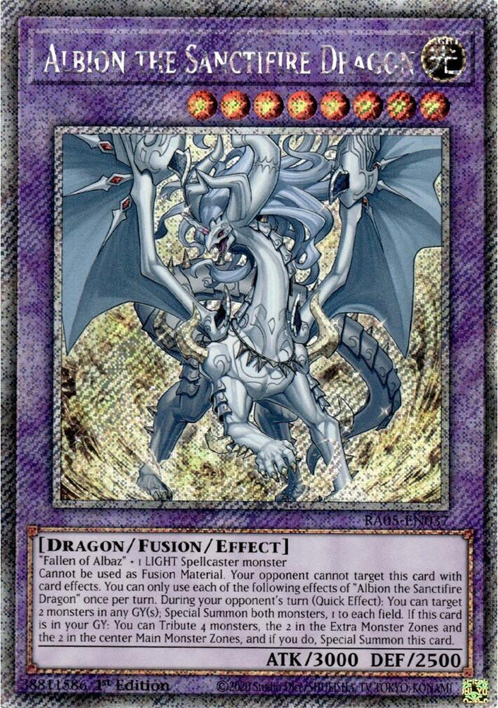 Albion the Sanctifire Dragon (Platinum Secret Rare) [RA05-EN037] Platinum Secret Rare Yu-Gi-Oh!