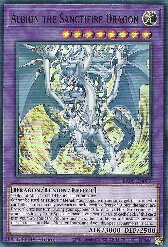 Albion the Sanctifire Dragon [RA05-EN037] Super Rare Yu-Gi-Oh!