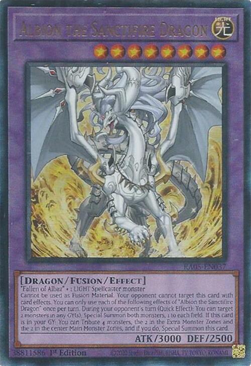 Albion the Sanctifire Dragon (Ultimate Rare) [RA05-EN037] Ultimate Rare Yu-Gi-Oh!