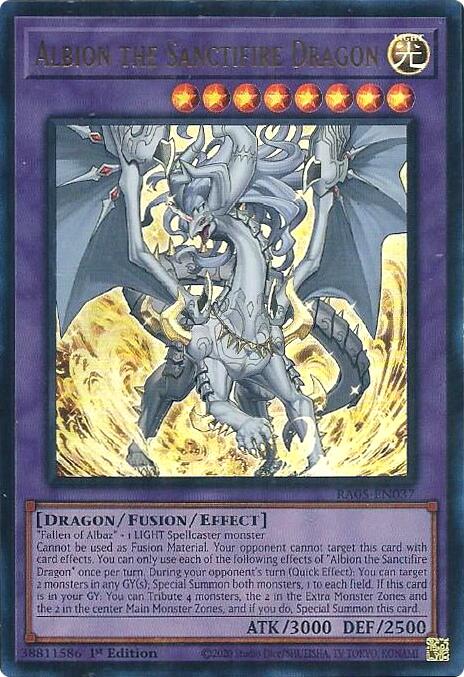 Albion the Sanctifire Dragon (Ultra Rare) [RA05-EN037] Ultra Rare Yu-Gi-Oh!