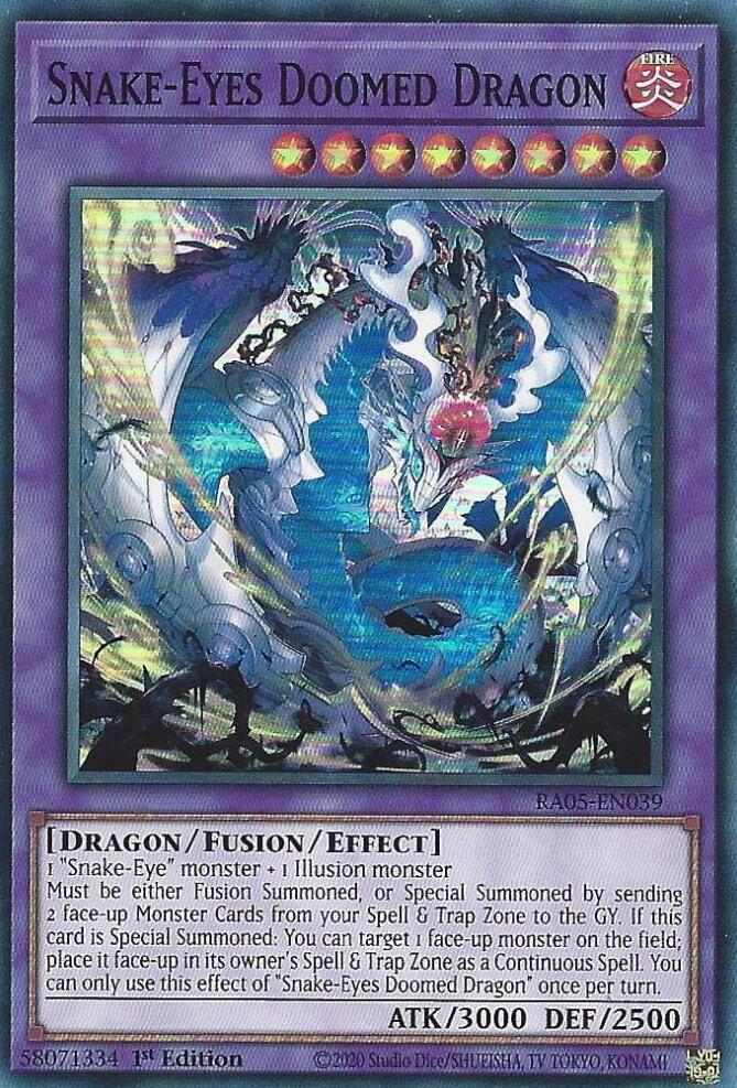 Snake-Eyes Doomed Dragon [RA05-EN039] Super Rare Yu-Gi-Oh!
