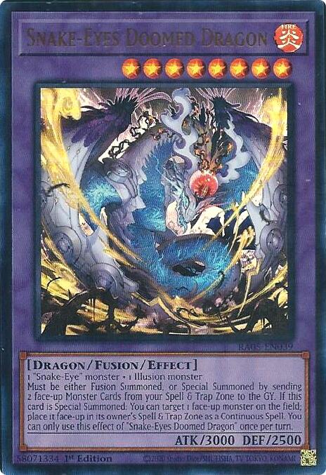 Snake-Eyes Doomed Dragon (Ultra Rare) [RA05-EN039] Ultra Rare Yu-Gi-Oh!