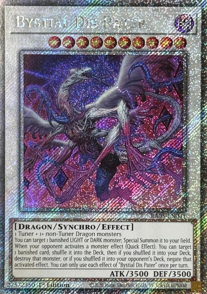 Bystial Dis Pater (Platinum Secret Rare) [RA05-EN041] Platinum Secret Rare Yu-Gi-Oh!
