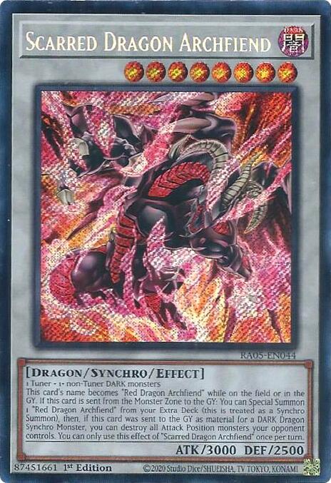 Scarred Dragon Archfiend (Secret Rare) [RA05-EN044] Secret Rare Yu-Gi-Oh!