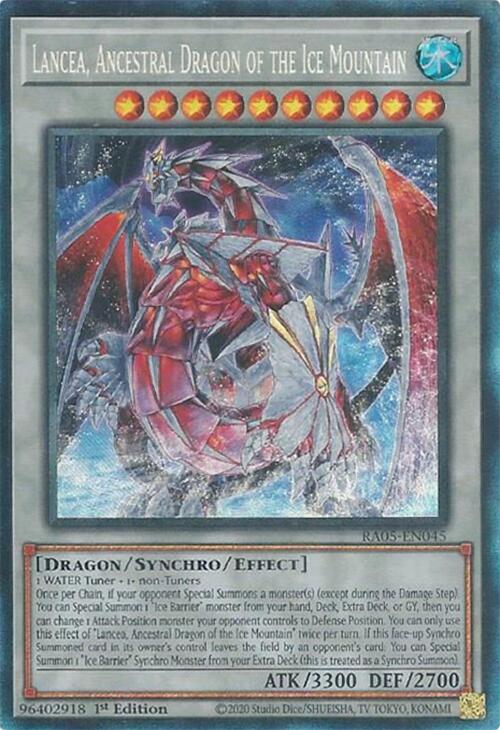 Lancea, Ancestral Dragon of the Ice Mountain (Collector's Rare) [RA05-EN045] Collector's Rare Yu-Gi-Oh!