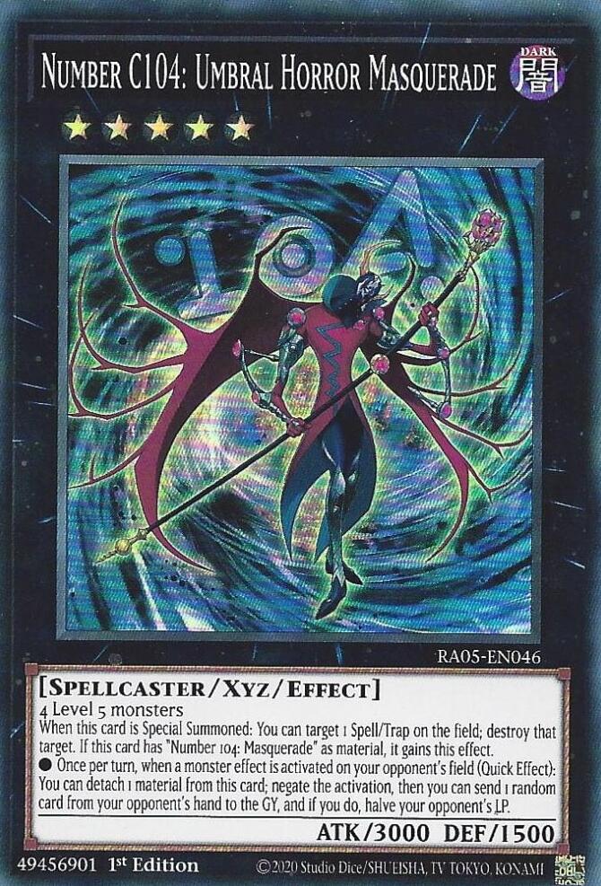 Number C104: Umbral Horror Masquerade [RA05-EN046] Super Rare Yu-Gi-Oh!