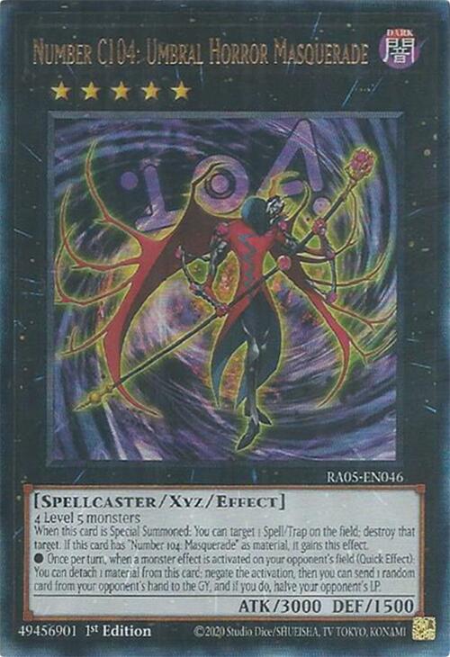 Number C104: Umbral Horror Masquerade (Ultimate Rare) [RA05-EN046] Ultimate Rare Yu-Gi-Oh!