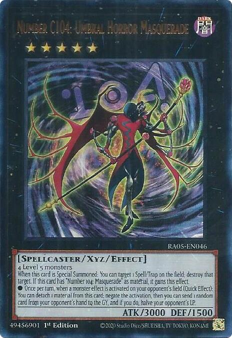 Number C104: Umbral Horror Masquerade (Ultra Rare) [RA05-EN046] Ultra Rare Yu-Gi-Oh!