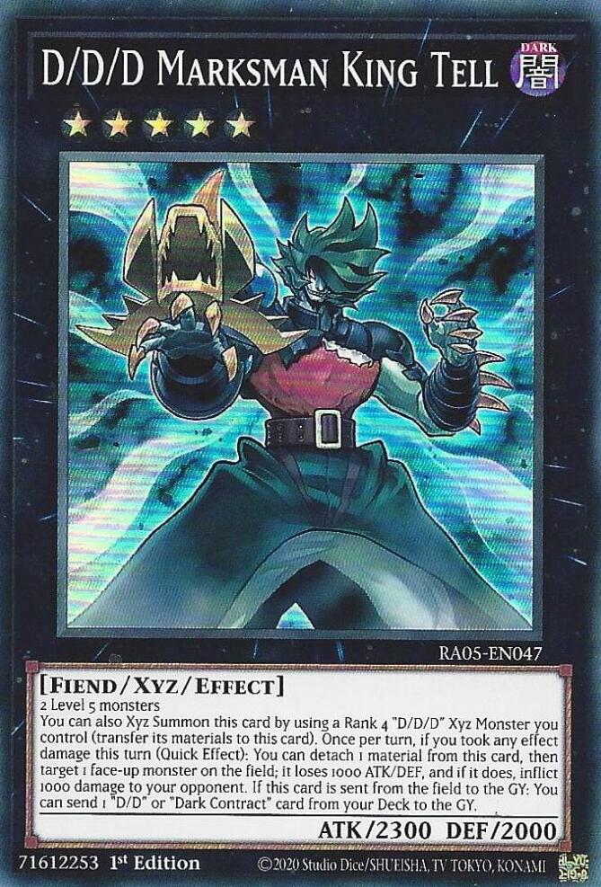 D/D/D Marksman King Tell [RA05-EN047] Super Rare Yu-Gi-Oh!