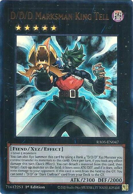 D/D/D Marksman King Tell (Ultra Rare) [RA05-EN047] Ultra Rare Yu-Gi-Oh!