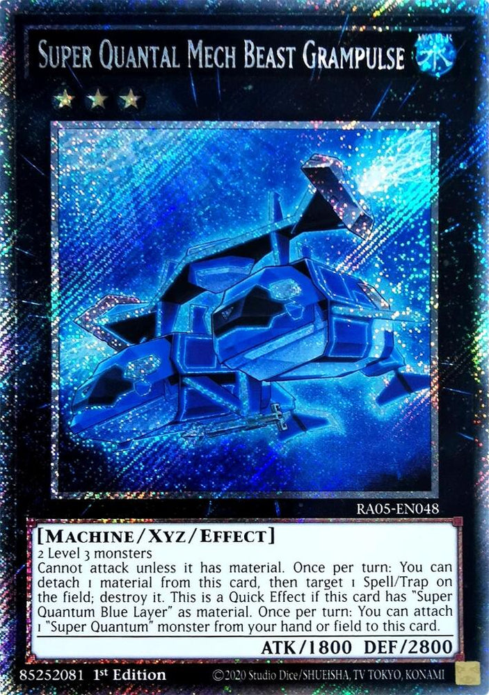 Super Quantal Mech Beast Grampulse (Platinum Secret Rare) [RA05-EN048] Platinum Secret Rare Yu-Gi-Oh!