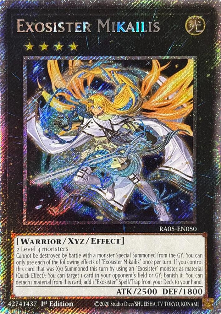 Exosister Mikailis (Platinum Secret Rare) [RA05-EN050] Platinum Secret Rare Yu-Gi-Oh!