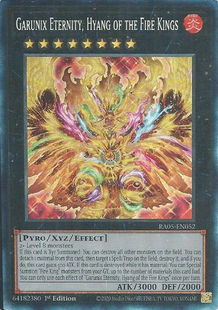 Garunix Eternity, Hyang of the Fire Kings (Collector's Rare) [RA05-EN052] Collector's Rare Yu-Gi-Oh!