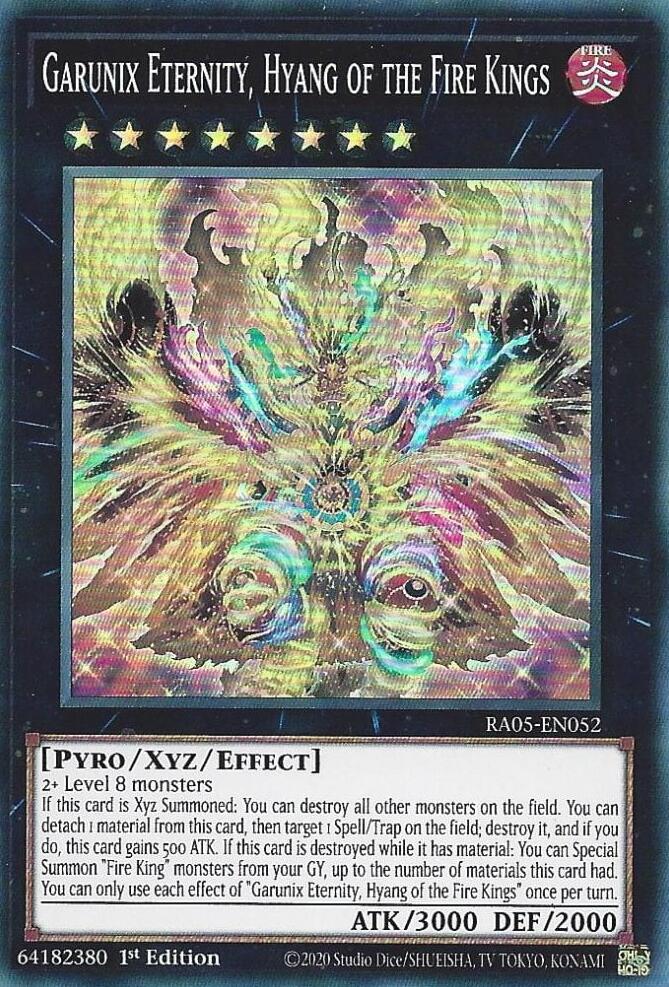 Garunix Eternity, Hyang of the Fire Kings [RA05-EN052] Super Rare Yu-Gi-Oh!