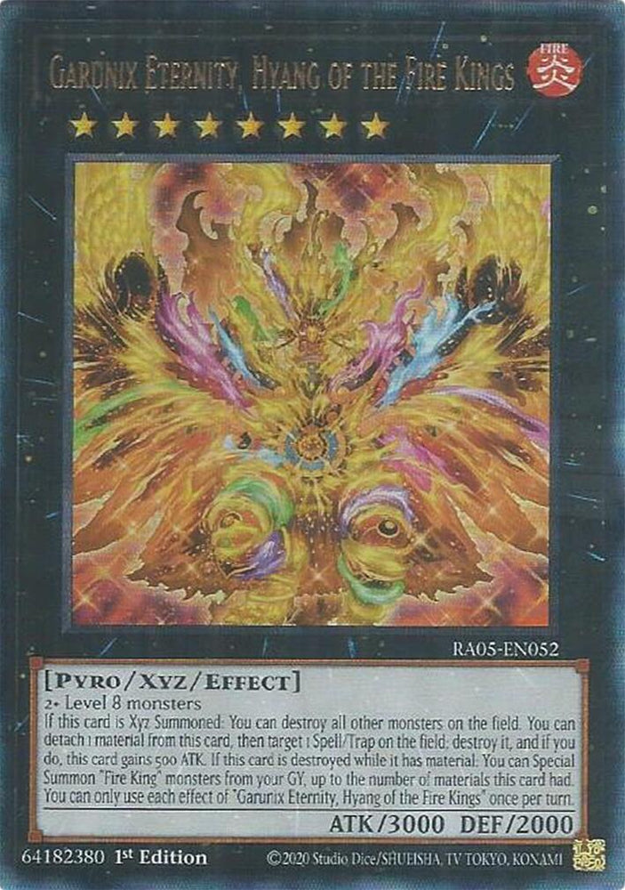 Garunix Eternity, Hyang of the Fire Kings (Ultimate Rare) [RA05-EN052] Ultimate Rare Yu-Gi-Oh!