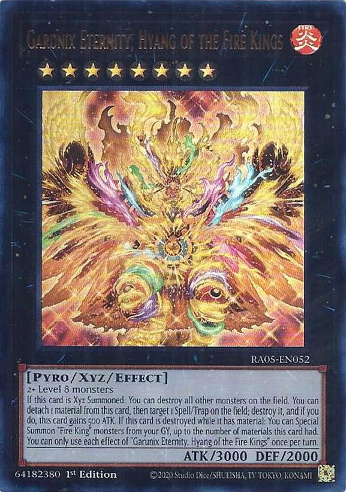 Garunix Eternity, Hyang of the Fire Kings (Ultra Rare) [RA05-EN052] Ultra Rare Yu-Gi-Oh!