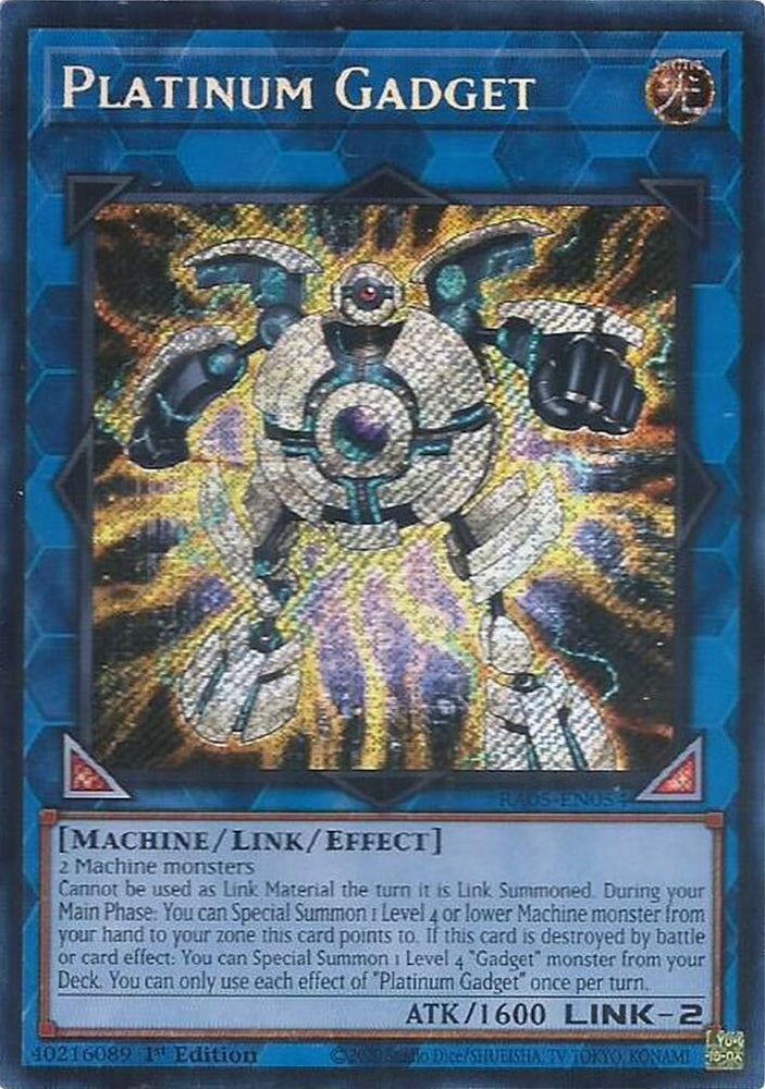 Platinum Gadget (Secret Rare) [RA05-EN054] Secret Rare Yu-Gi-Oh!