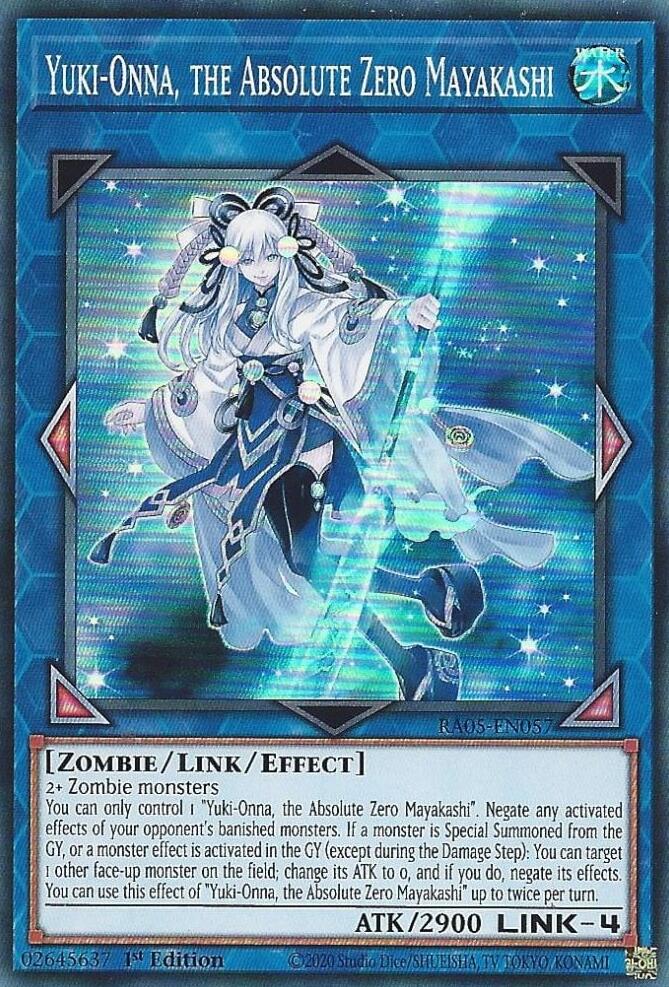 Yuki-Onna, the Absolute Zero Mayakashi [RA05-EN057] Super Rare Yu-Gi-Oh!