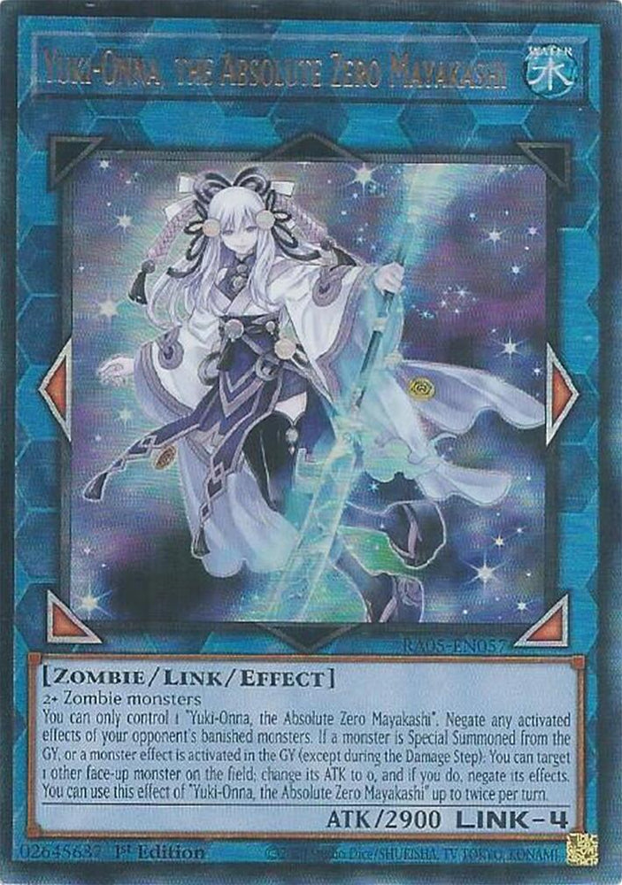 Yuki-Onna, the Absolute Zero Mayakashi (Ultimate Rare) [RA05-EN057] Ultimate Rare Yu-Gi-Oh!
