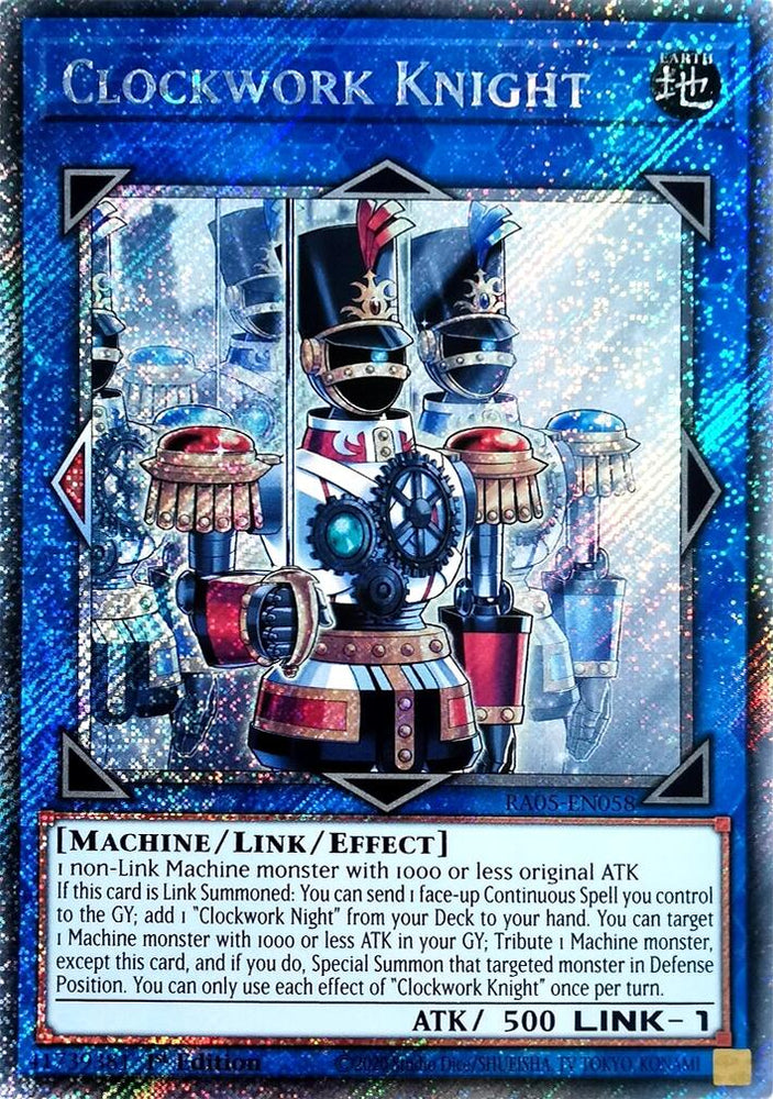 Clockwork Knight (Platinum Secret Rare) [RA05-EN058] Platinum Secret Rare Yu-Gi-Oh!