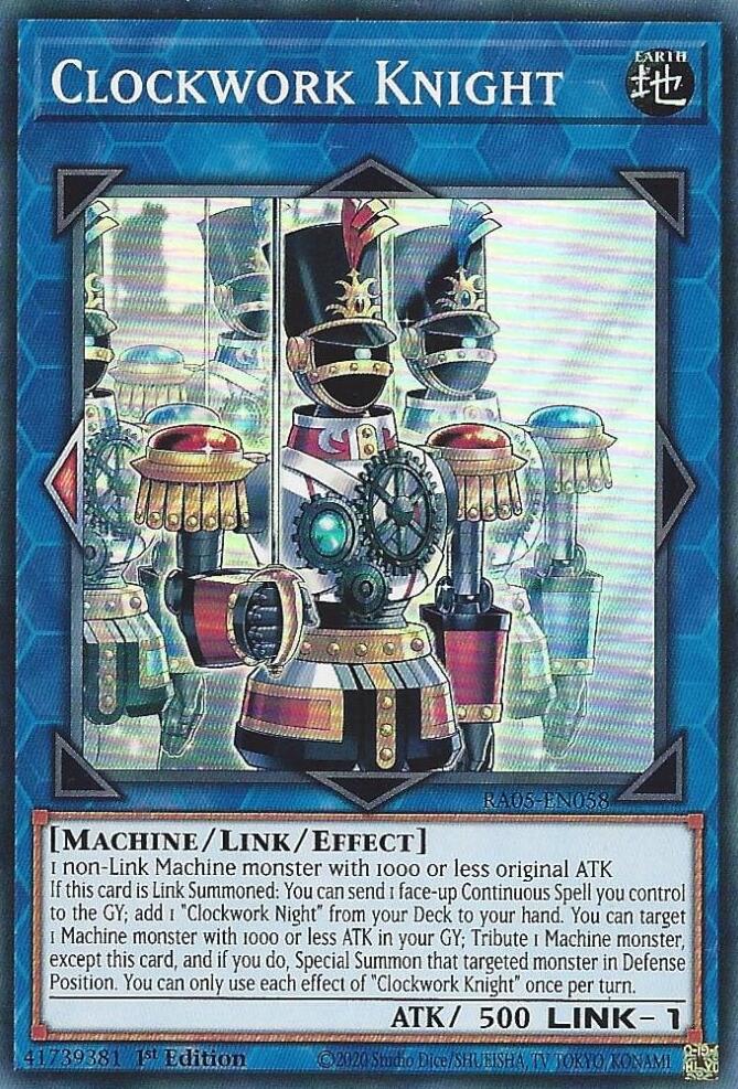 Clockwork Knight [RA05-EN058] Super Rare Yu-Gi-Oh!