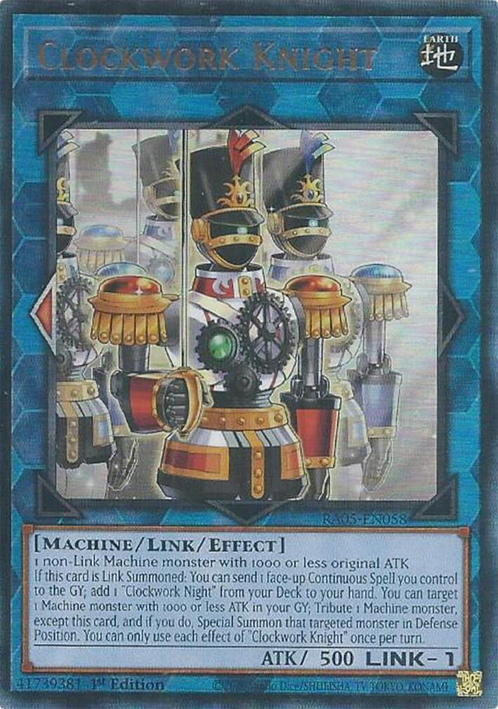 Clockwork Knight (Ultimate Rare) [RA05-EN058] Ultimate Rare Yu-Gi-Oh!