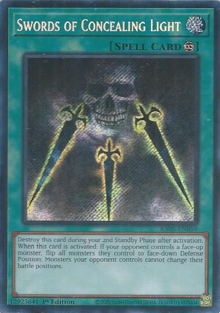 Swords of Concealing Light (Secret Rare) [RA05-EN059] Secret Rare Yu-Gi-Oh!