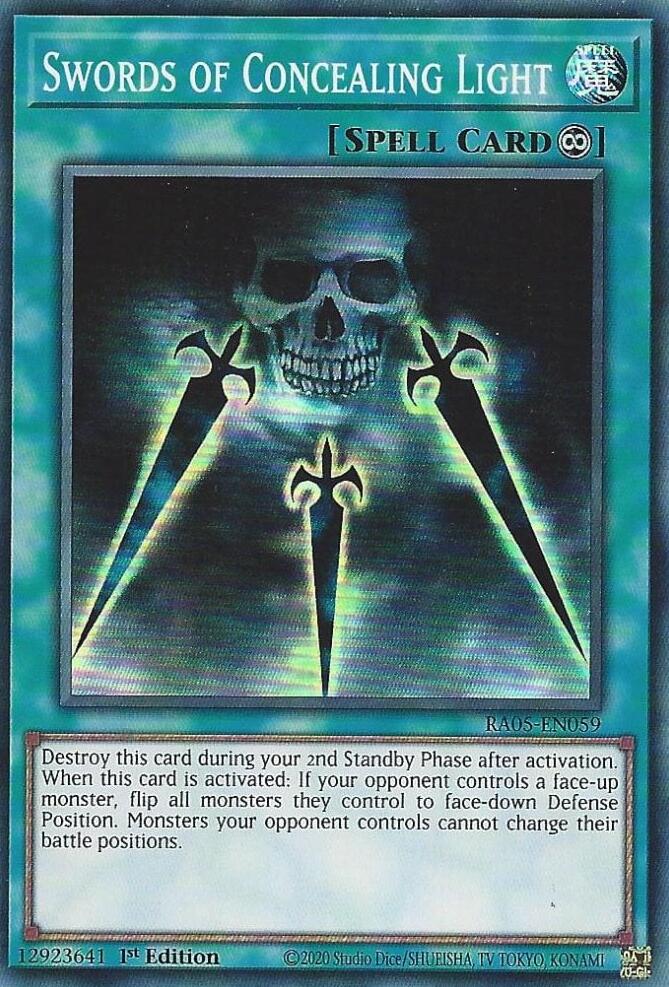 Swords of Concealing Light [RA05-EN059] Super Rare Yu-Gi-Oh!