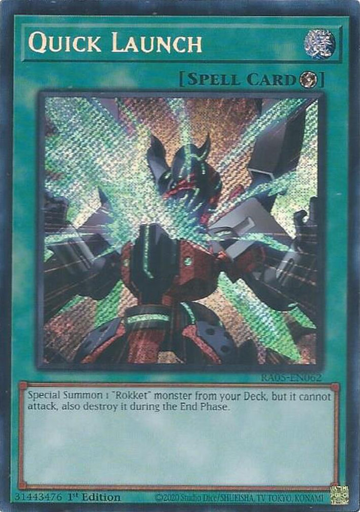 Quick Launch (Secret Rare) [RA05-EN062] Secret Rare Yu-Gi-Oh!
