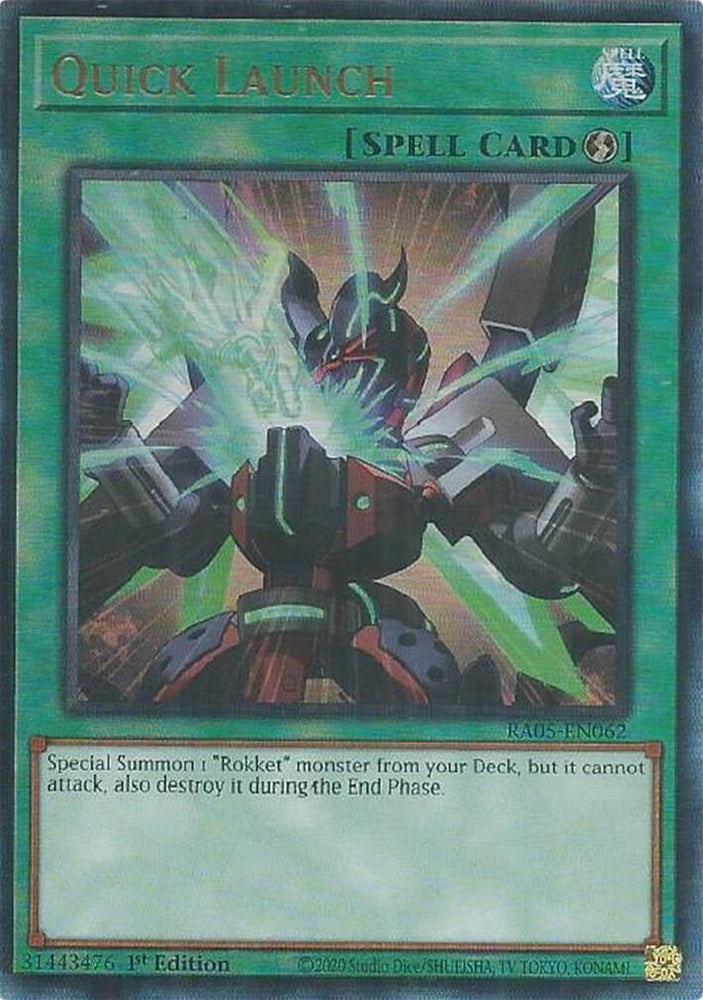 Quick Launch (Ultimate Rare) [RA05-EN062] Ultimate Rare Yu-Gi-Oh!