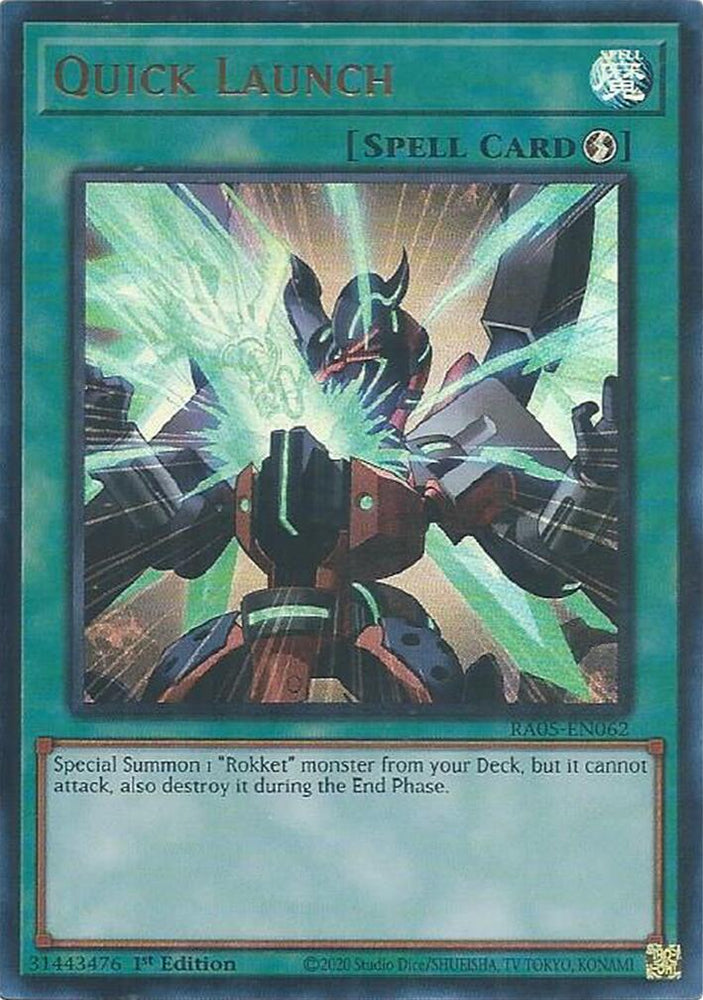 Quick Launch (Ultra Rare) [RA05-EN062] Ultra Rare Yu-Gi-Oh!