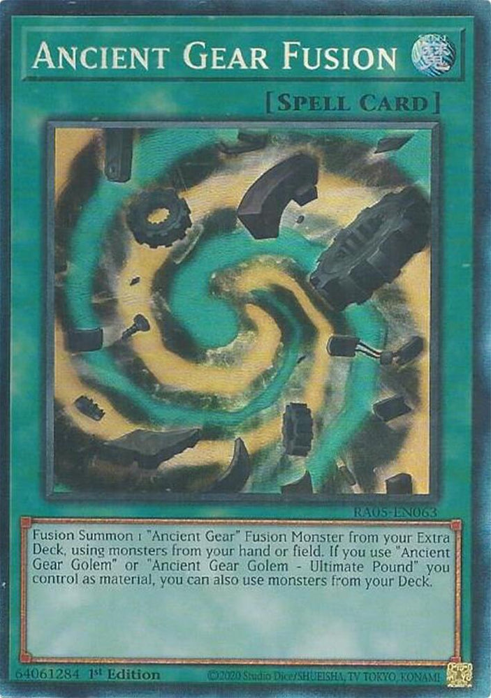 Ancient Gear Fusion (Collector's Rare) [RA05-EN063] Collector's Rare Yu-Gi-Oh!