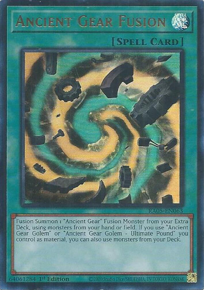 Ancient Gear Fusion (Ultra Rare) [RA05-EN063] Ultra Rare Yu-Gi-Oh!