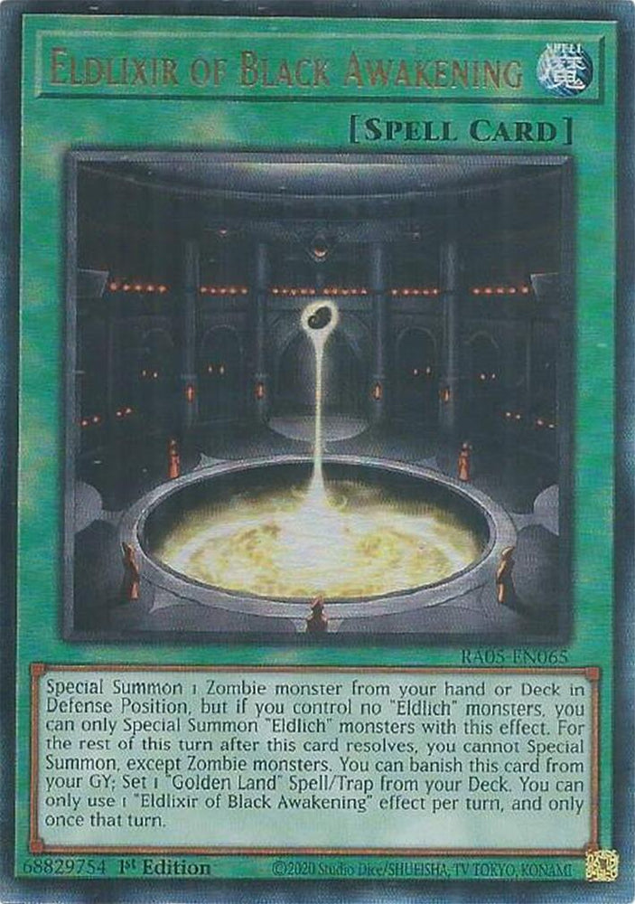 Eldlixir of Black Awakening (Ultimate Rare) [RA05-EN065] Ultimate Rare Yu-Gi-Oh!