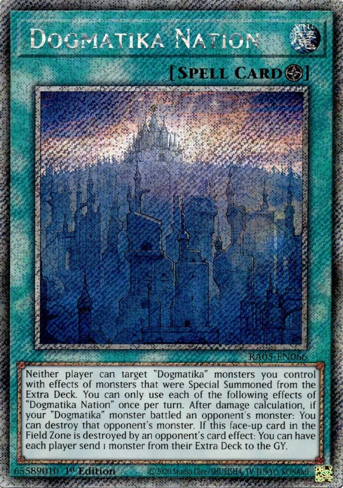 Dogmatika Nation (Platinum Secret Rare) [RA05-EN066] Platinum Secret Rare Yu-Gi-Oh!