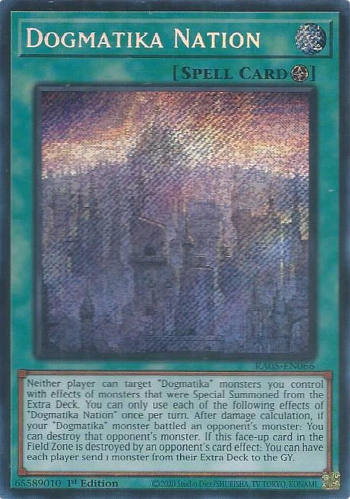 Dogmatika Nation (Secret Rare) [RA05-EN066] Secret Rare Yu-Gi-Oh!